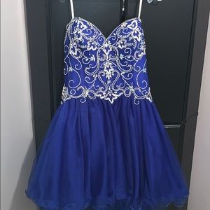 Royal blue dress